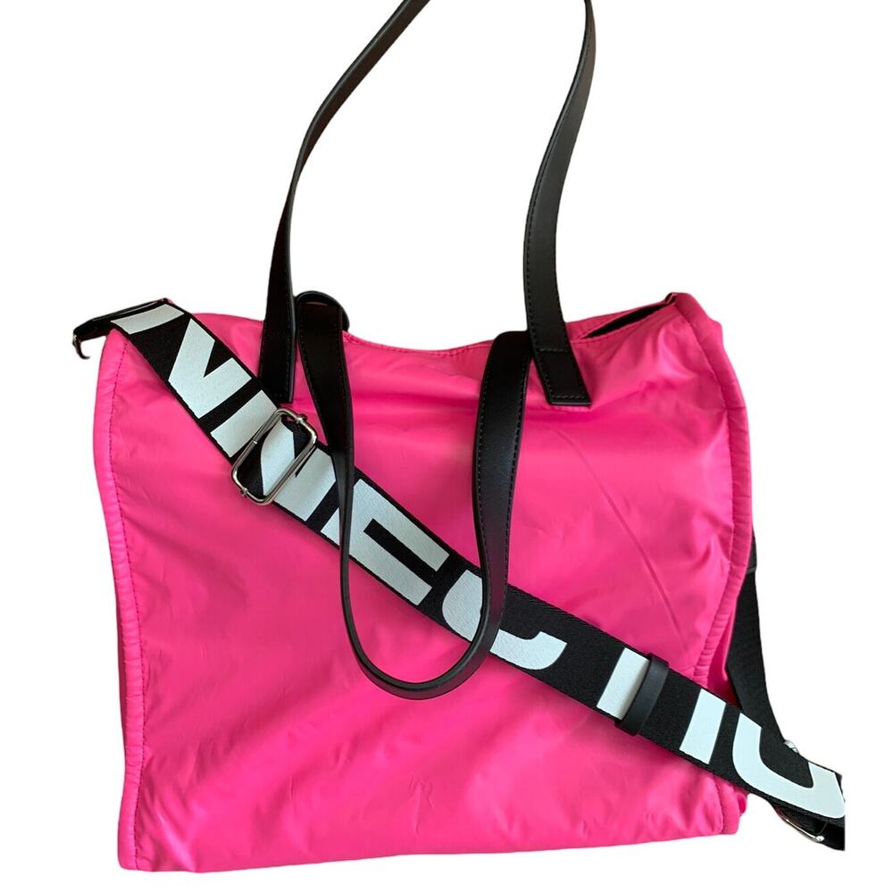 French Connection neon pink reversible crossbody bag